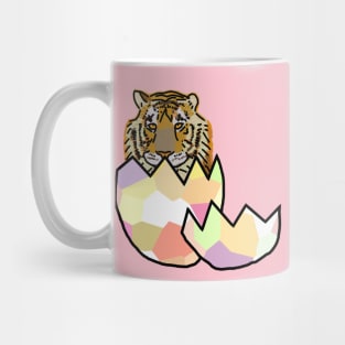 Tiger Hatching from Easter Egg Mug